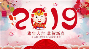 新年將至，恭祝您豬年大吉大利，萬事如意！